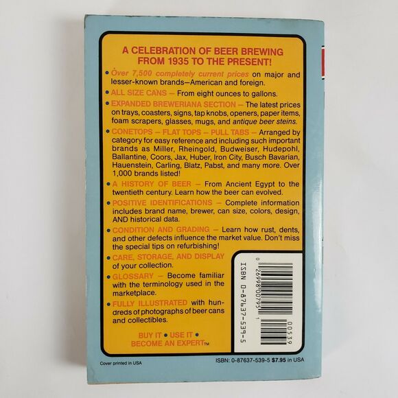 Official Price Guide to Beer Cans and Collectibles 1986 4th Edition House Collec - Picture 11 of 12